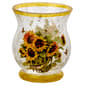 Transpac Sunflower Crackle Votive Candleholder - image 1