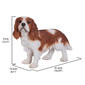 Hi-Line Gift Brown & White King Charles Spaniel Garden Statue - image 5