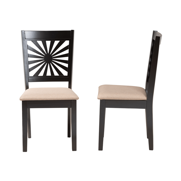 Baxton Studio Olympia Modern Wood Dining Chairs - Set of 2