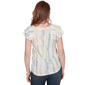 Womens Skye’s the Limit Sunny Blue Skies Ruffle Tie Dye Tee - image 2