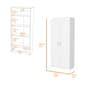 FM FURNITURE Albany White Pantry Cabinet - image 4