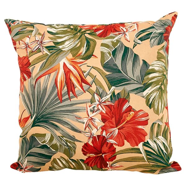 Jordan Manufacturing Floral Medallion Outdoor Toss Pillow - image 