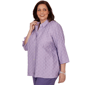 Plus Size Alfred Dunner Grand Bazaar Square Button Front Blouse - image 3