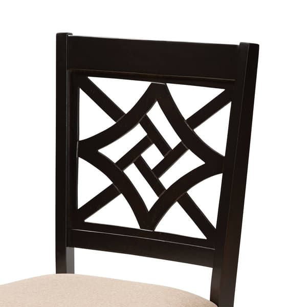 Baxton Studio Nicolette Sand/Dark Brown 5pc. Dining Set