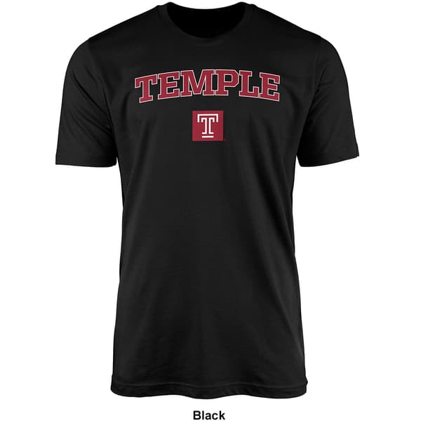 Mens Temple University Pride Mascot Short Sleeve College T-Shirt
