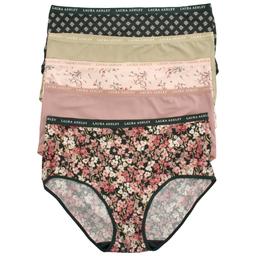 Plus Size Laura Ashley(R) 5pk. Brief Panties - LS5786-5PKAF