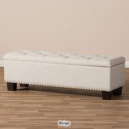 Baxton Studio Hannah Storage Ottoman Bench