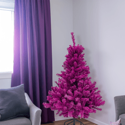 Northlight 4ft. Full Pine Boysenberry Christmas Tree