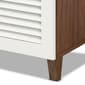 Baxton Studio Coolidge 4 Shelf Shoe Storage Cabinet with Drawer - image 6