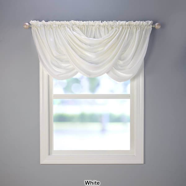 Clarendon Textured Woven Waterfall-Valance - 54x36