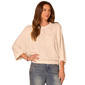 Womens Democracy 3/4 Dolman Sleeve Embroidered Sweater - image 1
