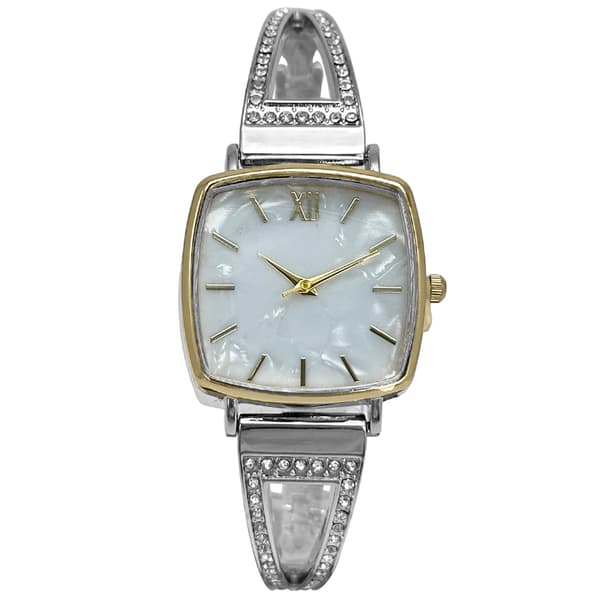 Womens Two-Tone Mother of Pearl Dial Gold Watch - LWBN11BV - image 