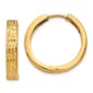 Gold Classics(tm) Yellow Gold Diamond Hoop Earrings - image 1