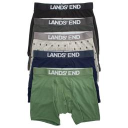 Mens LANDS END(R) 4pk. Boxer Briefs - Grey