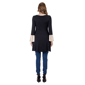 Womens 24/7 Comfort Apparel Black & Beige Hi Low Tunic Top - image 3