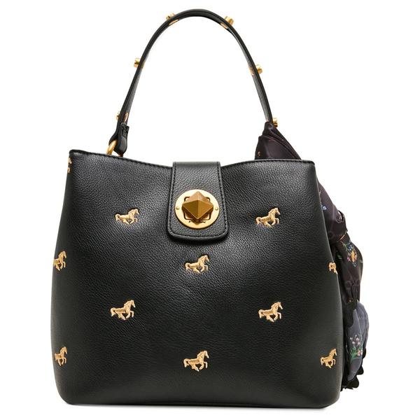 Betsey Johnson Unbridled Embroidered Horse Bucket