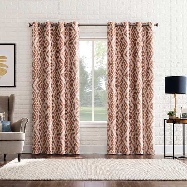 Sun Zero Blackout Thermal Lined Denmark Geometric Panel Curtain - image 