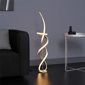 Infibrite Golden 59in. Swirl LED Stepless Dimming Floor Lamp - image 4