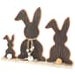 Northlight Seasonal Rabbit Trio Wooden Tree Bark Easter Décor - image 3