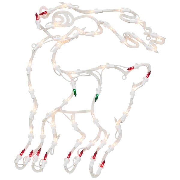 Northlight Seasonal 18in. Double Sided Reindeer Window Silhouette - image 