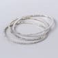 Rosa Rhinestones Triple Thin Crystal Bracelet - image 1