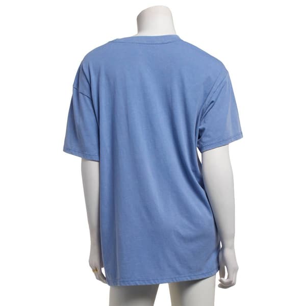 Juniors Freeze Mineral Wash Stitch Wild & Free Boyfriend Tee