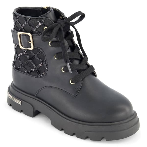 Big Girls Jessica Simpson Rosa Buckle Combat Boots - image 