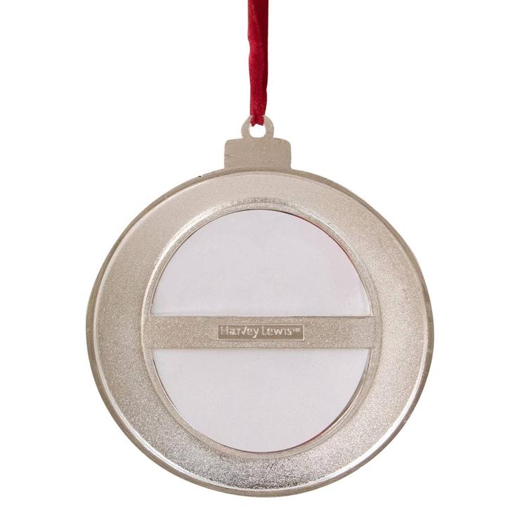 Northlight Seasonal Silver Frame Christmas Disc Ornament