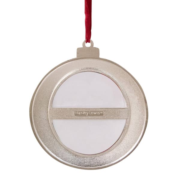 Northlight Seasonal Silver Frame Christmas Disc Ornament