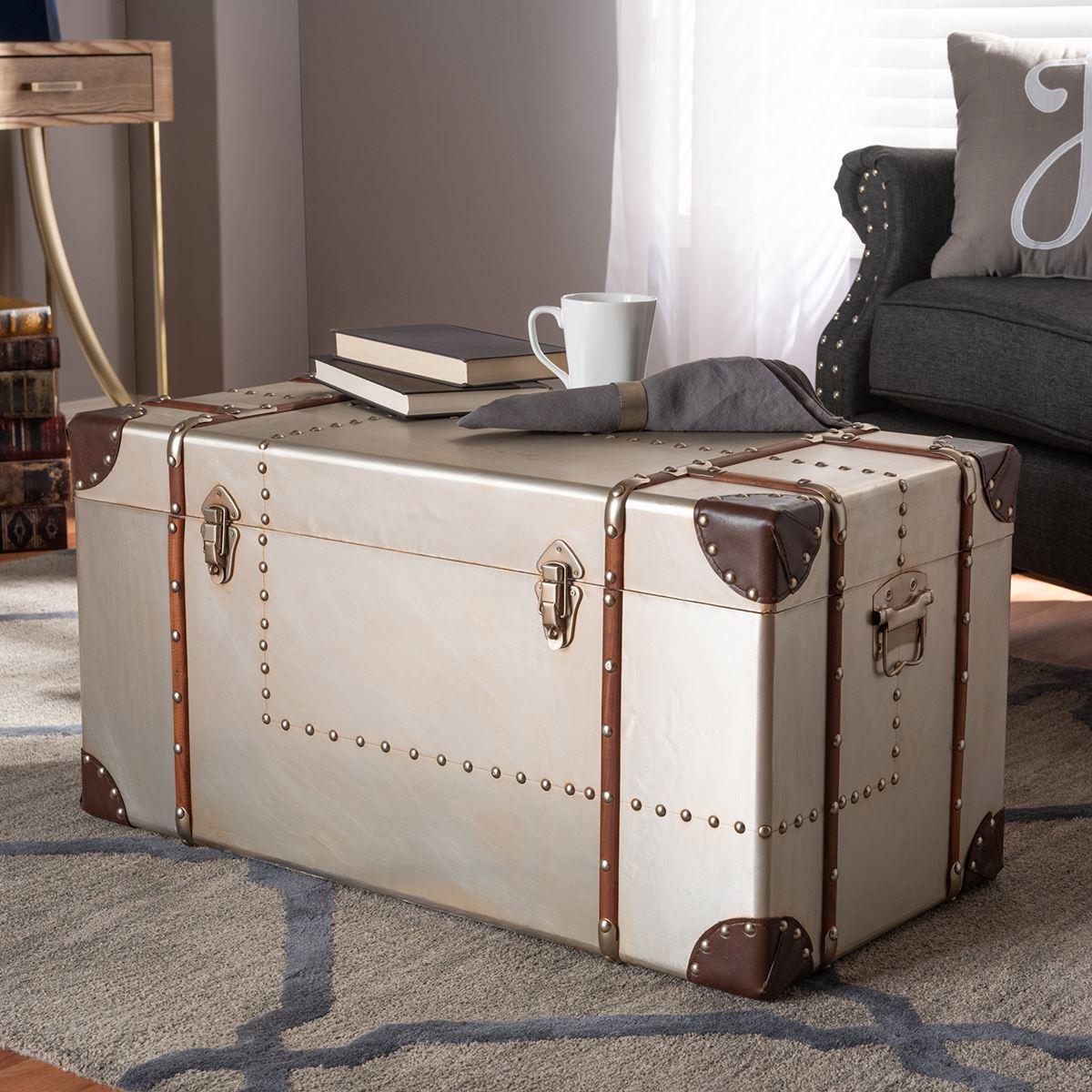 Baxton Studio Bechet Collection French Storage Trunk