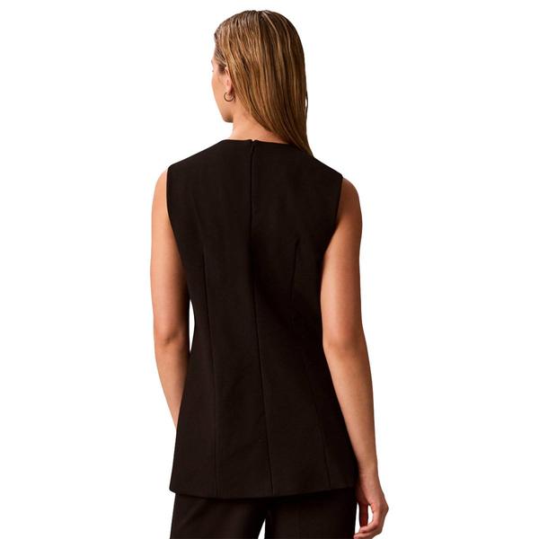 Womens Calvin Klein Sleeveless Compression Blouse
