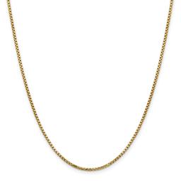 Gold Classics™ 1.75mm. Semi-Solid Round Box Chain Bracelet