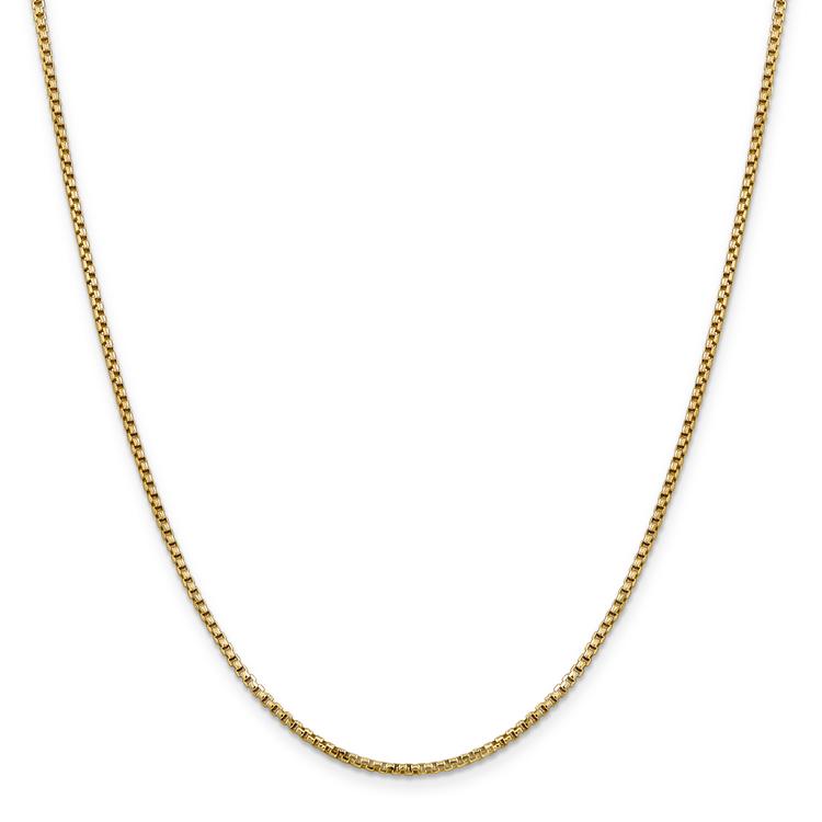 Gold Classics™ 1.75mm. Semi-Solid Round Box Chain Bracelet