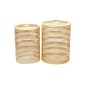9th & Pike® Gold Metal Transitional Cylinder Drum Table-Set of 2 - image 5