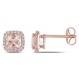 Gemstone Classics(tm) Pink 1/10ctw. Diamond Stud Earrings