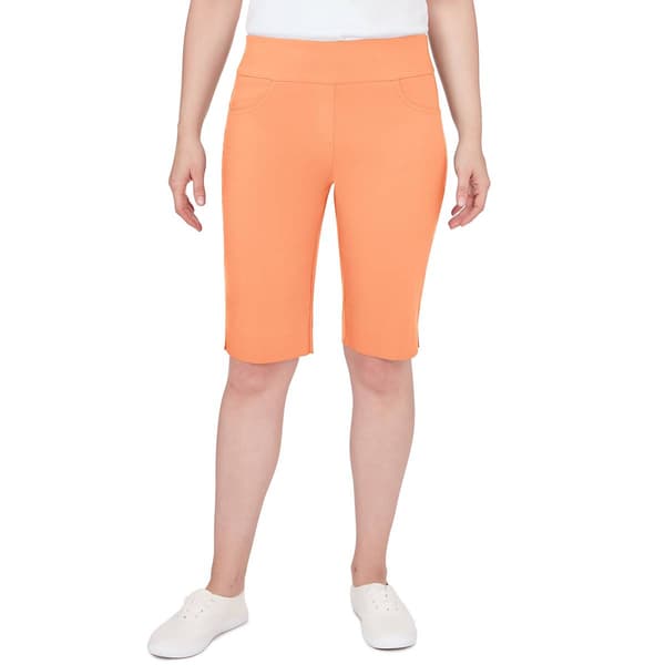 Petite Ruby Rd. Key Items Pull On Solar Tech Bermuda Shorts - image 