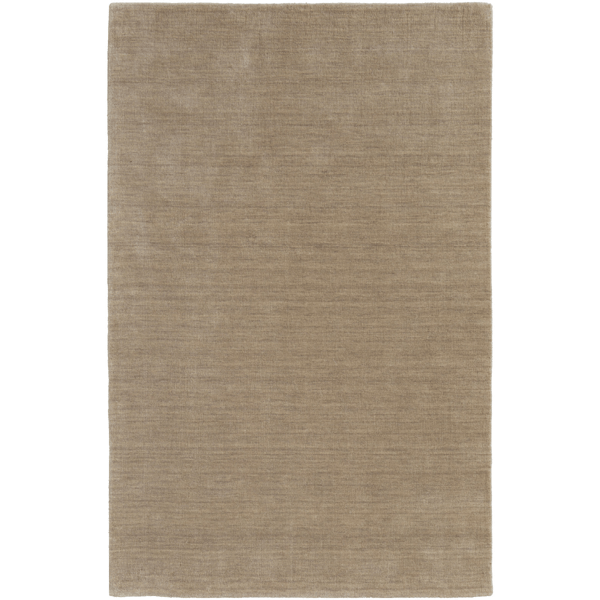 HomeRoots Tan Wool Hand Woven Accent Rug