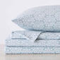 Freshfolds Turkish Cotton Blue Snowflake Flannel 4pc. Sheet Set - image 1