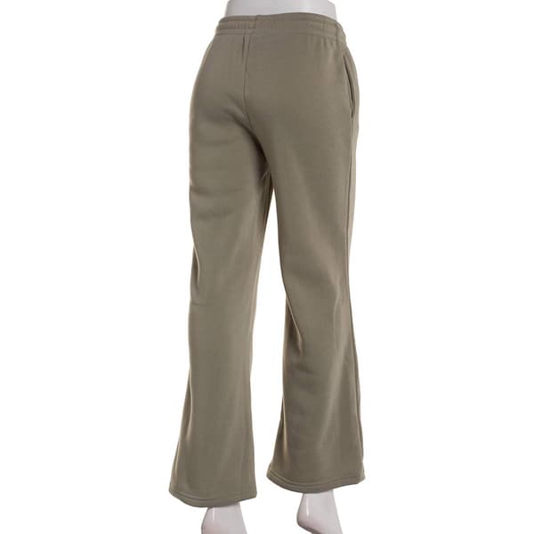 Juniors No Comment Fleece Wide Leg Sweatpants with Star Graphic