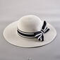 Womens Madd Hatter Floppy Hat With a Straw Bow - image 2