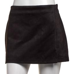 Juniors Love Tree Stretch Suede Side Slit Mini Skirt