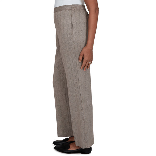 Petite Alfred Dunner Regent Street Herringbone Pants-Short Length