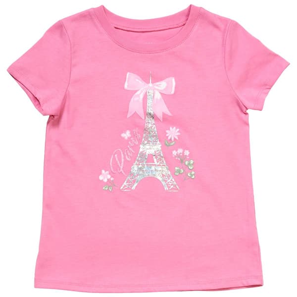 Girls (4-6x) BTween® Short Sleeve Paris Graphic Tee