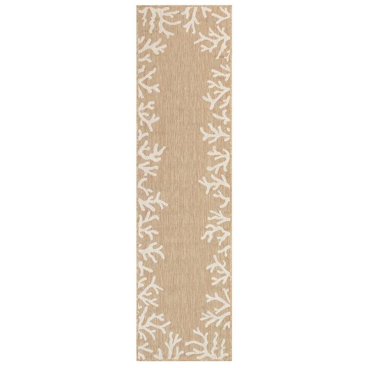 Liora Manne Carmel Coral Border Indoor/Outdoor Runner