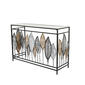 9th & Pike(R) Black Metal Contemporary Console Table - image 1