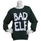 Juniors Wallflower Bad Elf Oversized Holiday Sweatshirt - image 3