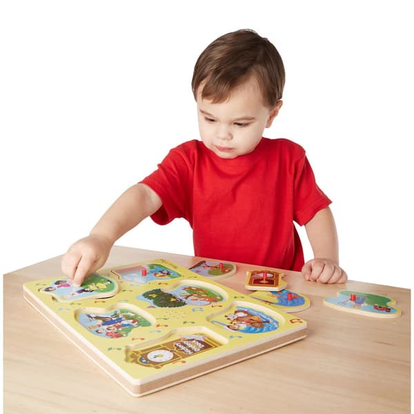 Melissa &amp; Doug® 6pc. Nursery Rhymes 1 Sound Puzzle