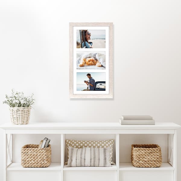 Malden 3-Opening Driftwood Linear Frame - image 