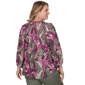 Plus Size Ruby Rd. Sedona Escape Tropical Tassel Neck Blouse - image 2