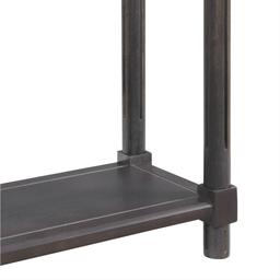 New Ridge Home Goods Harrison Side End Tables w/ Shelf - Espresso